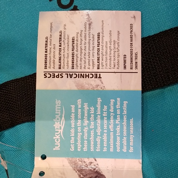 LuckyBum Snowshoes NWTS with carrying bag as well as walking sticks - Picture 4 of 10